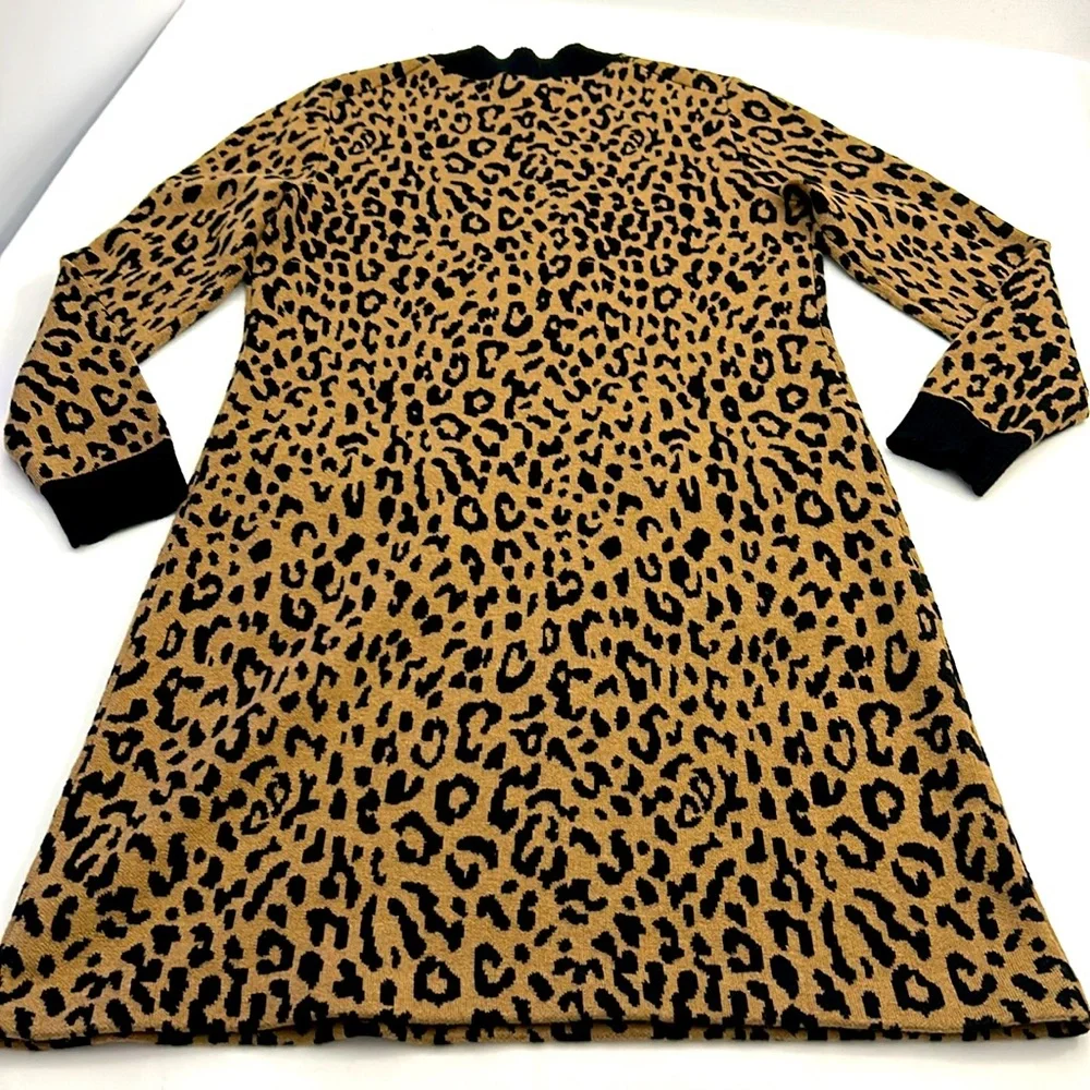 J. Crew Leopard Print Sweater Dress‎